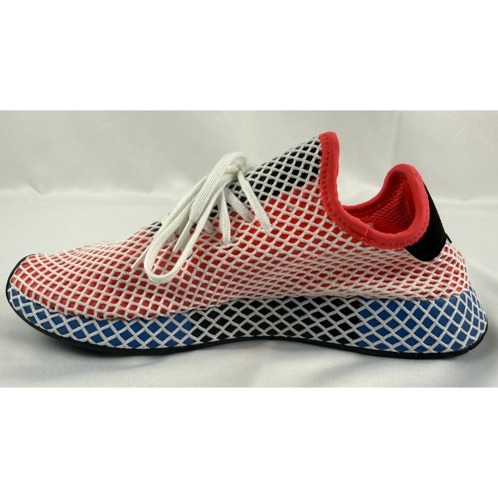 NWOT Size 10 -adidas Deerupt SolarRed Bluebird Men’s Athletic Runner Shoe (CQ262 - Picture 5 of 10